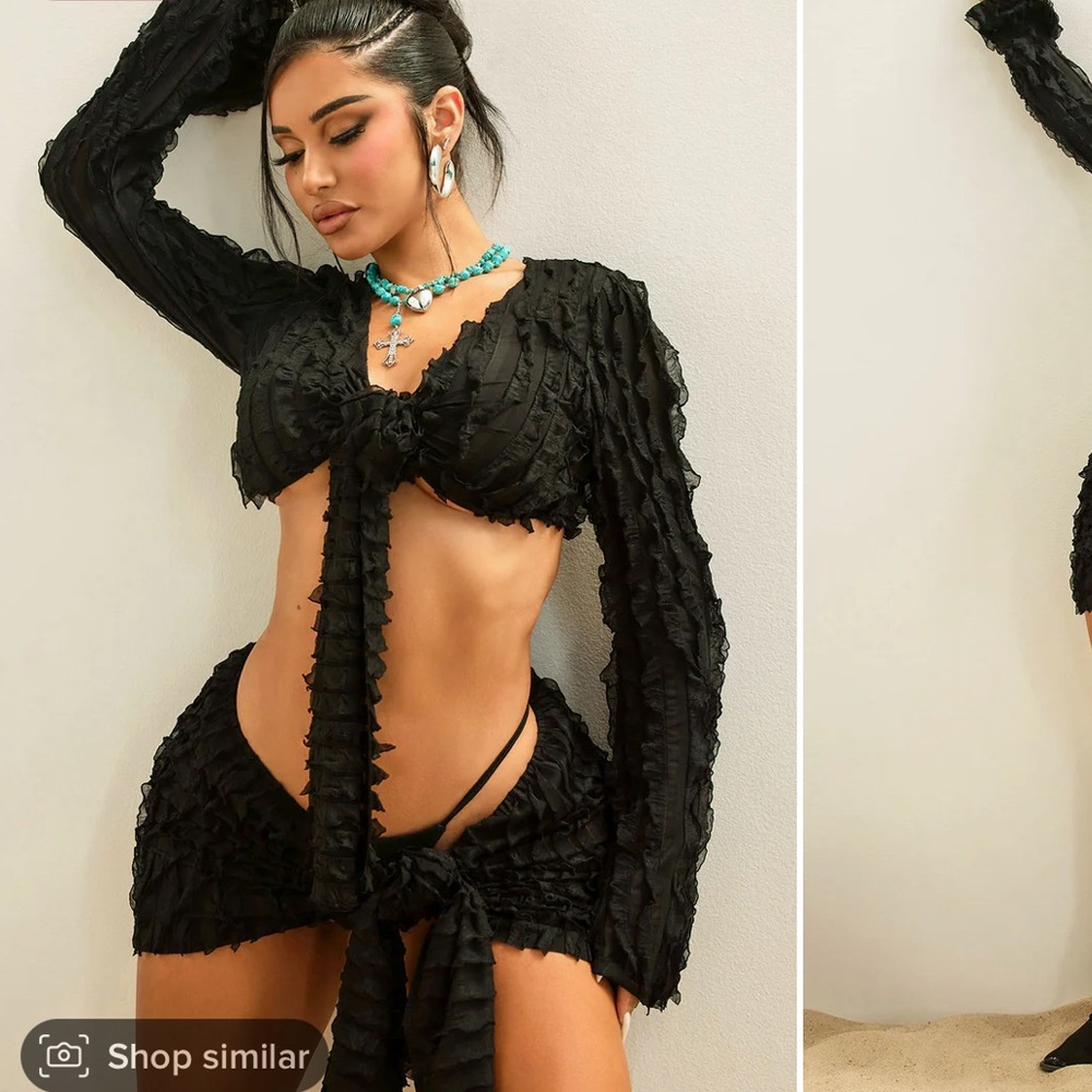 Lily Textured Skirt Set